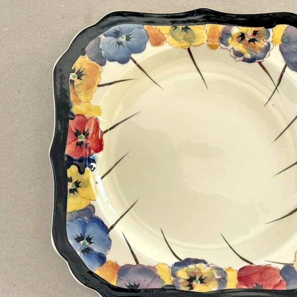 Royal Doulton Pansy Square Luncheon Plate D4049