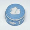 Wedgwood Blue Jasperware Angel Gift Pill Box