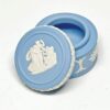 Wedgwood Blue Jasperware Angel Gift Pill Box