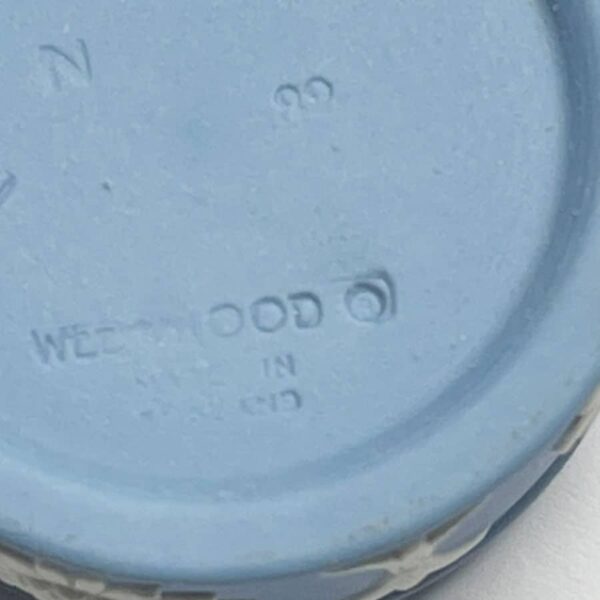 Wedgwood Blue Jasperware Angel Gift Pill Box