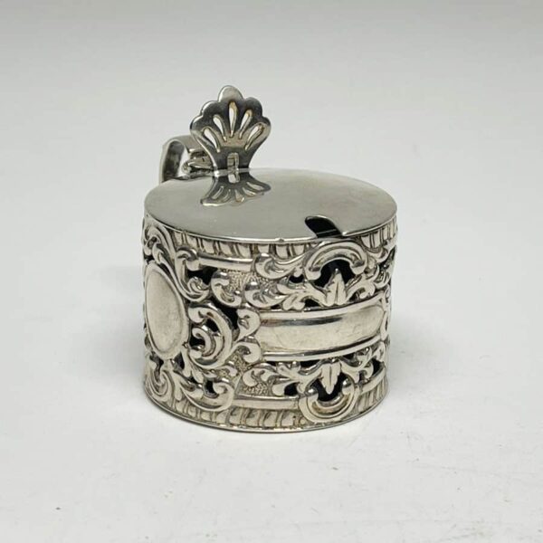 Hallmarked London Silver 1896 Mustard Pot