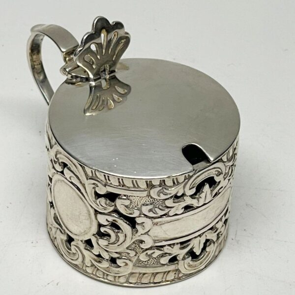 Hallmarked London Silver 1896 Mustard Pot