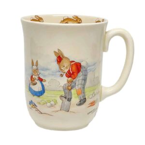 Royal-Doulton-Gardening-Bunnykins-Don-Beaker Royal Doulton Gardening Bunnykins Don Beaker