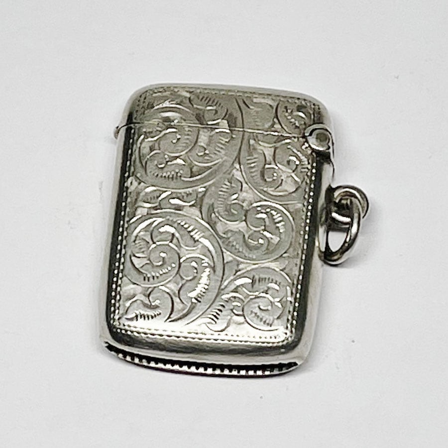 Silver Vesta Case Birmingham 1901 J Gloster - Clyde on 4th
