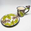 Ardmore Hand Painted Zebra Cup and Saucer Vusie
