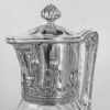 Art Nouveau Crystal and Silver Claret Jug Post 1894