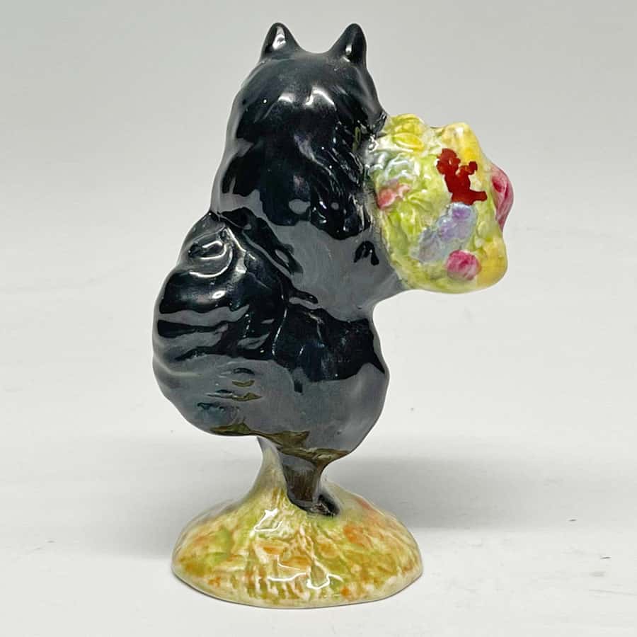 Beswick Beatrix Potter Duchess With Flowers Gold Oval BP2 (Rare