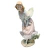 Lladro Girl In The Wind Looking Down
