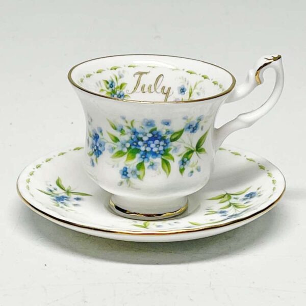 Royal Albert Flower Of The Month Miniature Duo July