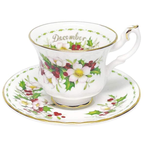 Royal Albert Miniature Flower Of The Month Duo December