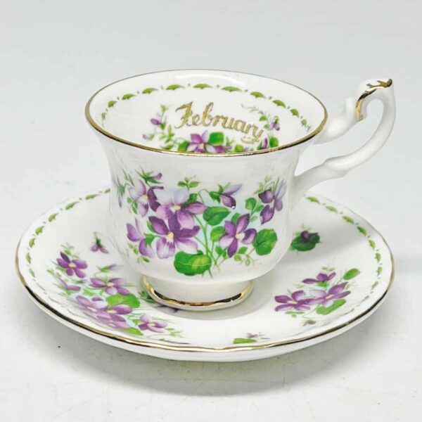 Royal Albert  Series Flowers of the Month Miniature Duo February