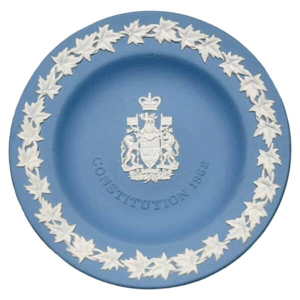 Wedgwood Blue Jasperware Bon Bon Constitution 1982