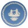 Wedgwood Blue Jasperware Plate Christmas 1975