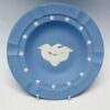 Wedgwood Blue Jasperware Plate Eagle Stars and Stripes