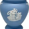 Wedgwood Blue Jasperware  Vase Maiden Chariot
