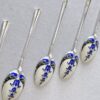 Hallmarked-silver-Birmingham-enamel-tea-spoons-1 Hallmarked Silver Birmingham Enamel Tea Spoons