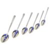 Hallmarked-silver-Birmingham-enamel-tea-spoons Hallmarked Silver Birmingham Enamel Tea Spoons