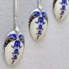 Hallmarked-silver-Birmingham-enamel-tea-spoons-2 Hallmarked Silver Birmingham Enamel Tea Spoons