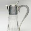 Hallmarked-silver-mounted-claret-jug-birm-1903-2 Hallmarked Silver Mounted Claret Jug Birm 1903
