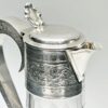 Hallmarked-silver-mounted-claret-jug-birm-1903-4 Hallmarked Silver Mounted Claret Jug Birm 1903