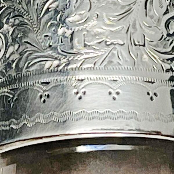 Hallmarked-silver-mounted-claret-jug-birm-1903-7 Hallmarked Silver Mounted Claret Jug Birm 1903