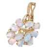 9ct Gold Diamond and Opal Pendant