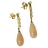 9 Carat Coral and Seed Pearl Earrings