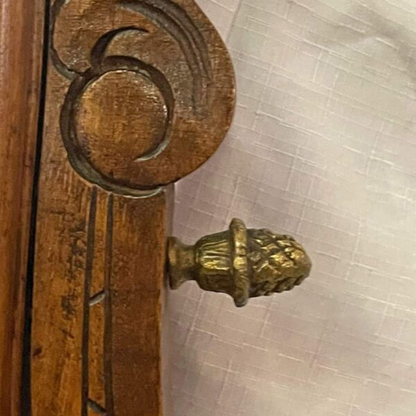 Antique French C1880 French Louis XV Walnut Vanity Chest