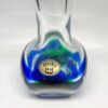 Bohemian Blue Green Art Glass Vase