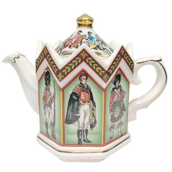 Sadler-battle-of-Waterloo-tea-pot Sadler Duke Of Wellington Tea Pot