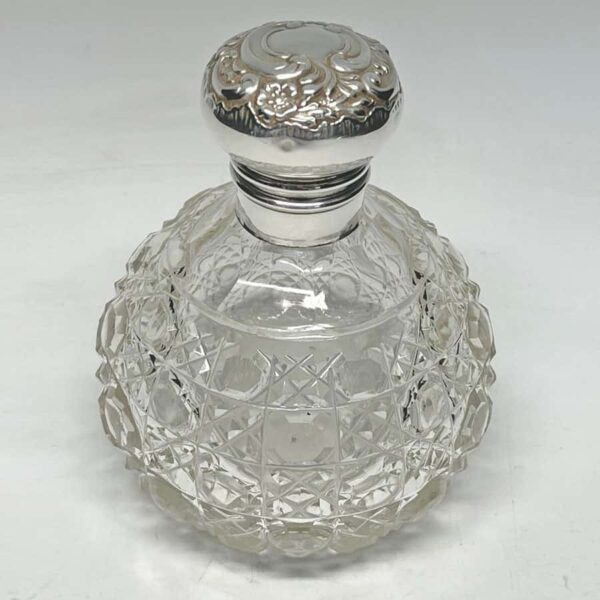 Silver Topped Perfume Bottle Birmingham 1902