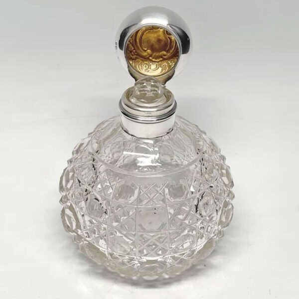 Silver Topped Perfume Bottle Birmingham 1902