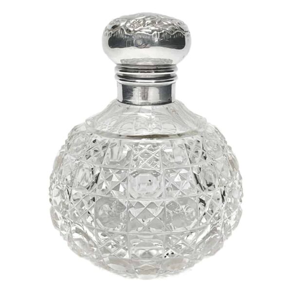 Silver Topped Perfume Bottle Birmingham 1902