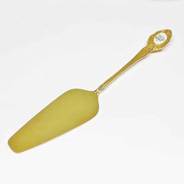 Eetrite 24ct Gold Plated Royal Albert Moonlight Rose Cake Lifter