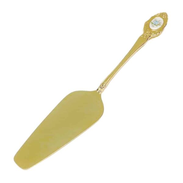 Eetrite 24ct Gold Plated Royal Albert Moonlight Rose Cake Lifter