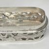 Chinese Silver Dragon Pierced Box Hong Kong 19th