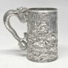 Rare Chinese Silver Export Tankard Leeching 1870