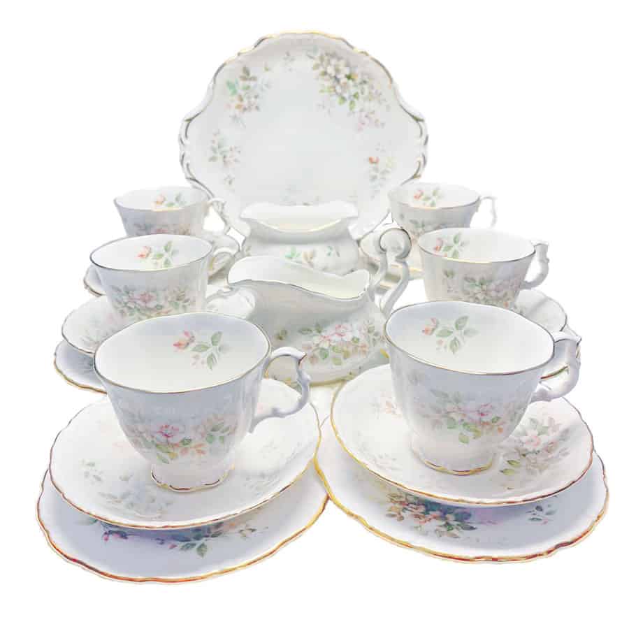 English Porcelain Royal Albert Haworth Pattern Tea Set was listed for