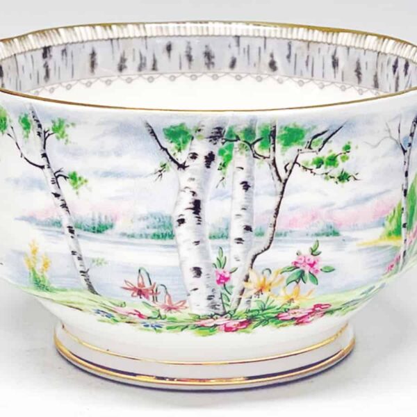 Royal Albert Silver Birch Coffee Sugar Bowl