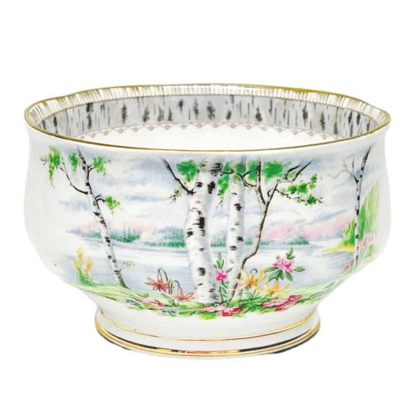 Royal Albert Silver Birch Coffee Sugar Bowl