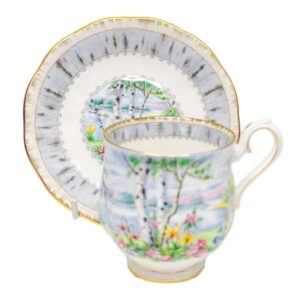 Royal Albert Silver Birch Demitasse Duo