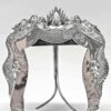 Chinese Silver Battling Dragons Picture Frame 1890
