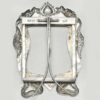 Chinese Silver Battling Dragons Picture Frame 1890