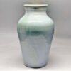 Linnware Pottery Unusual Green Purple Glaze Vase