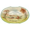 Royal Doulton Fox Hunting Green Rimmed Bowl D5104