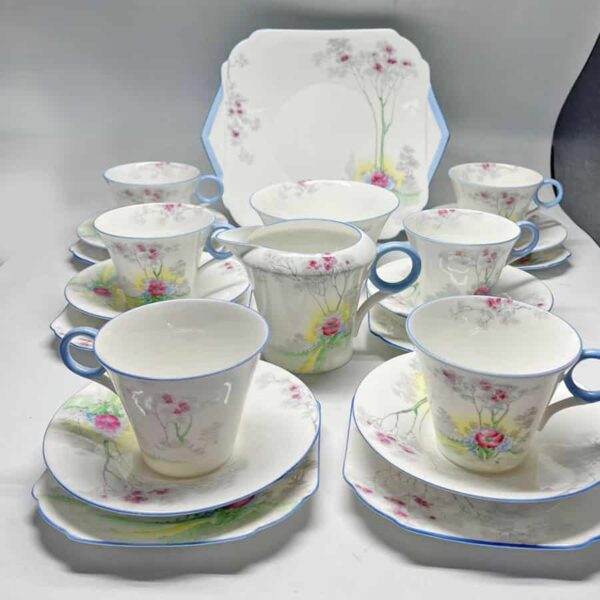 Shelley Cherry Blossom Pattern Tea Set