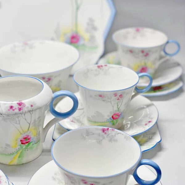 Shelley Cherry Blossom Pattern Tea Set
