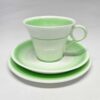 Shelley Regent Green Swirls Trio Art Deco