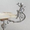 Silver Plated And Mother Of Pearl Cherub Comport