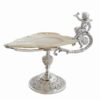 Silver Plated And Mother Of Pearl Cherub Comport